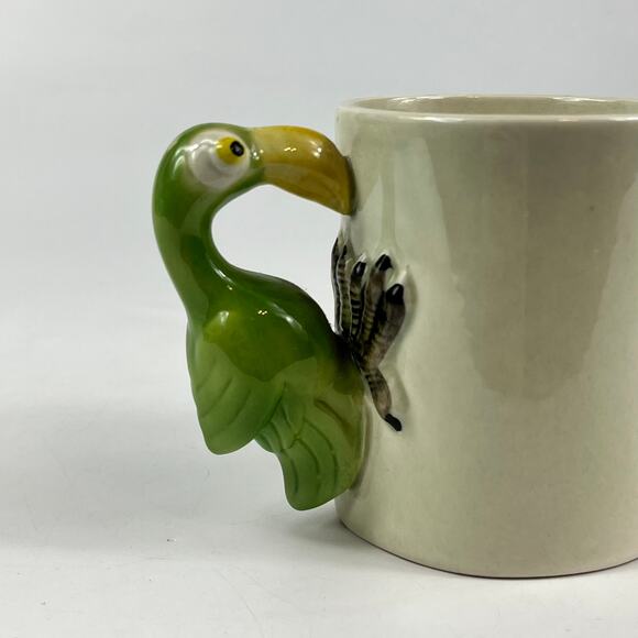 Cayman Islands Coffee Tea Mug Cup Travel Souvenir Mexico Bird In Hand Parrot - Picture 7 of 10